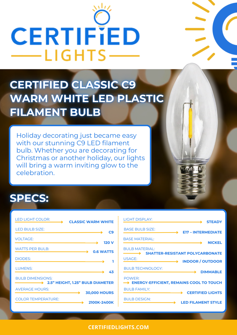 C9 Bulb Sample Pack - FREE SHIPPING!