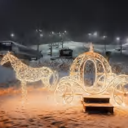 Giant Pre-Lit LED Merry Christmas Candy Cane Archway