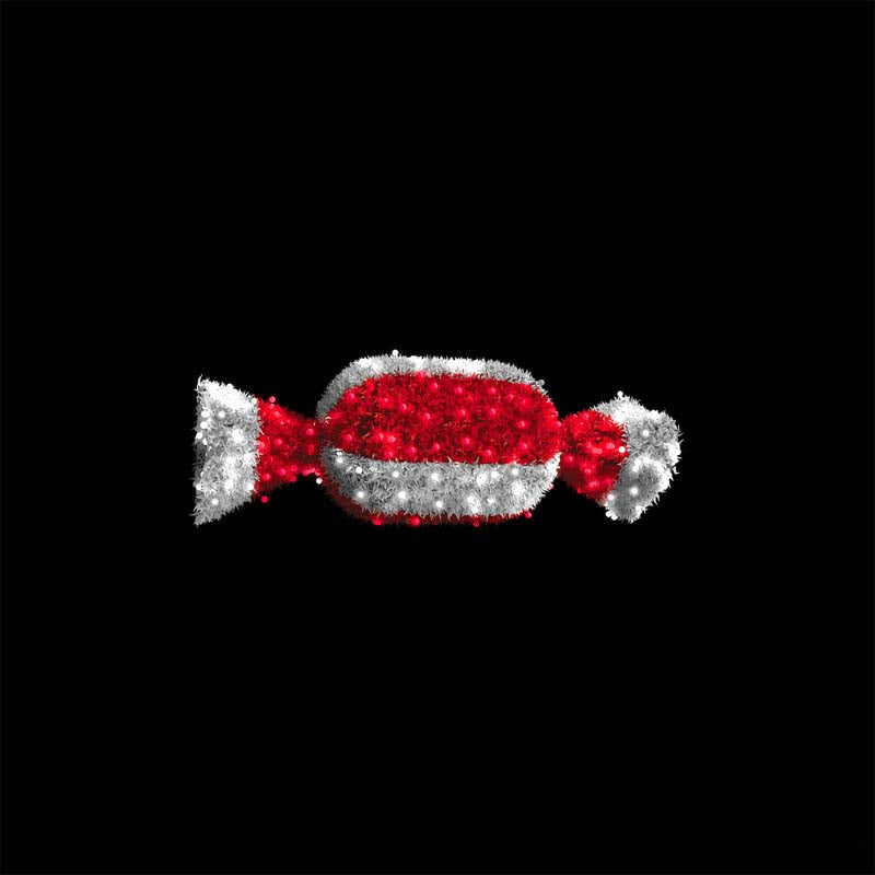 Giant Pre-Lit LED Oblong Candy