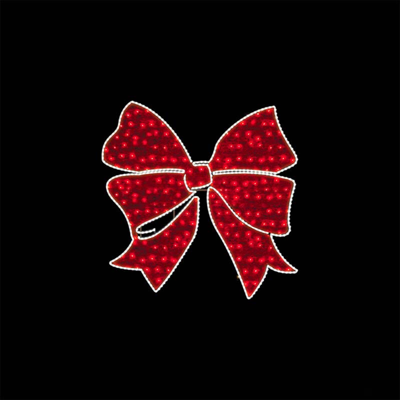 Pre-Lit LED Boutique Bow 2D Wire Frame Decor
