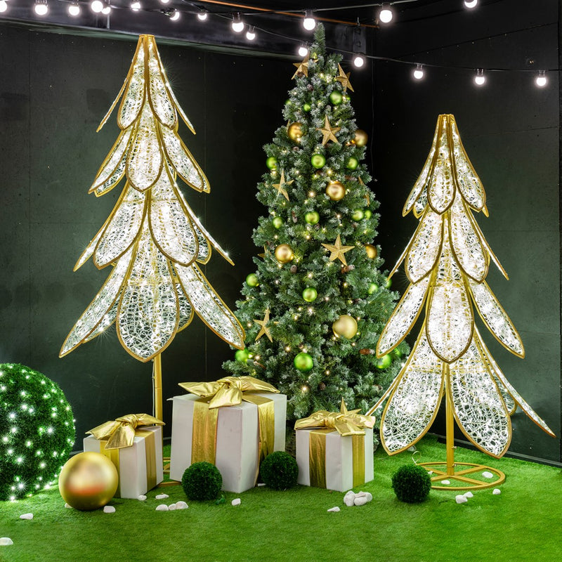 Giant Pre-Lit LED Ornate Christmas Tree