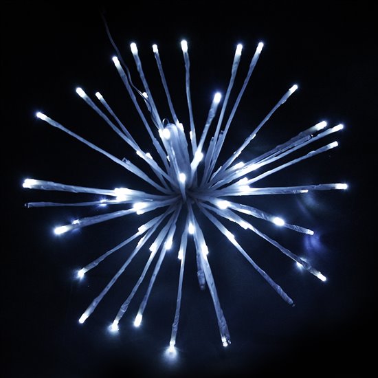 Picture of a cool white LED star burst decoration