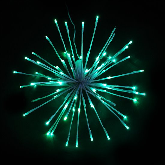 Picture of a green LED star burst decoration