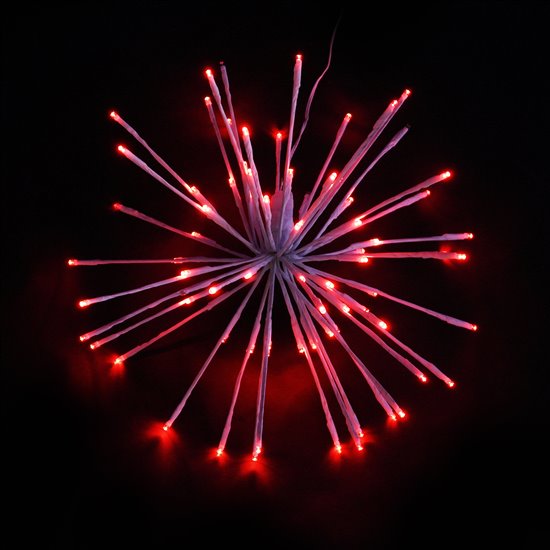 Picture of a red LED startburst decoration